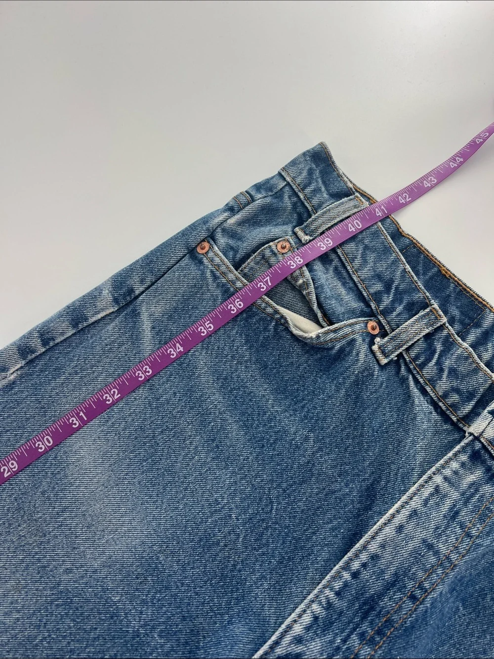 Vintage Orange Tab 517 Men’s Straight-Leg Jeans USA made Grunge gorpcore